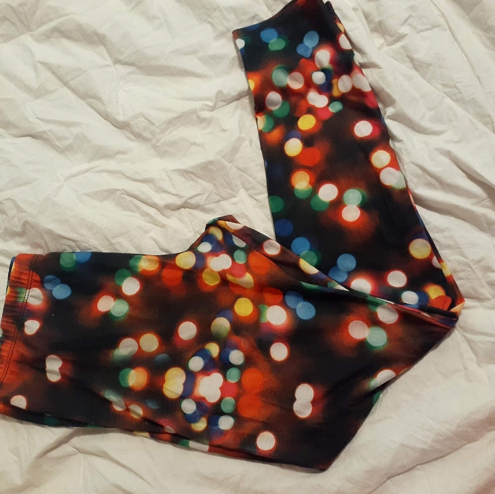 Christmas lights leggings